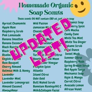 ▶️▶️🆕️LIST!!🆕️◀️◀️ SOAP SCENTS - PLAIN SOAPS